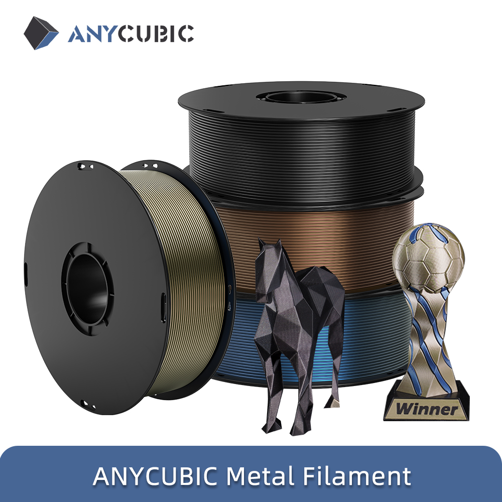 Filament 1.75 - ANYCUBIC 4kg/1kg Metal Filament Metallic Texture