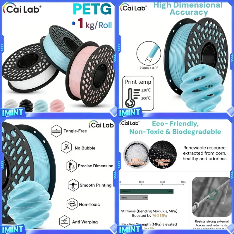 CaiLab PETG Filament 1KG,1.75m - Fdm Printer recension och pris