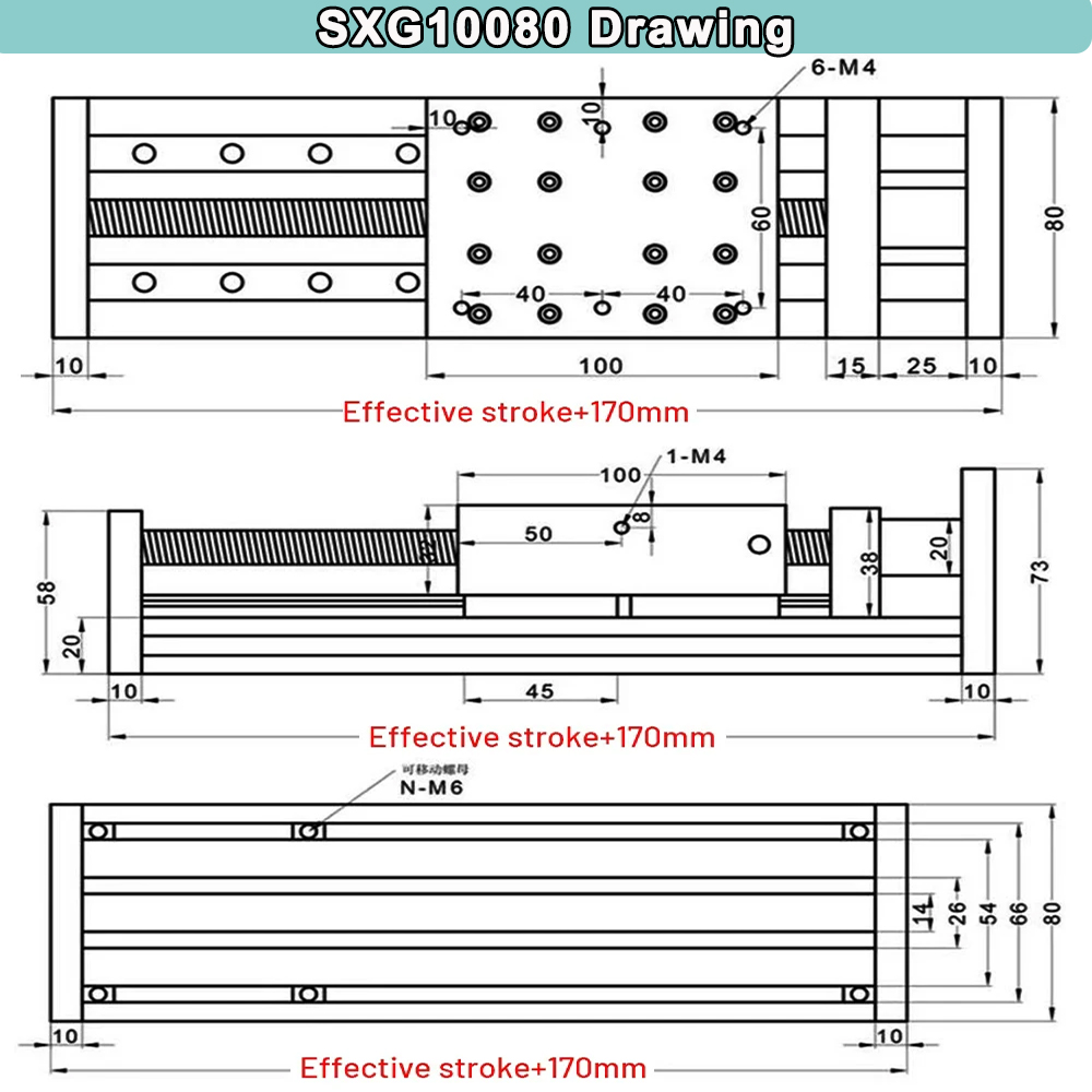Nema 23 Linear Motor Drive Con - Linear Rail Mgn12H Set recension och pris