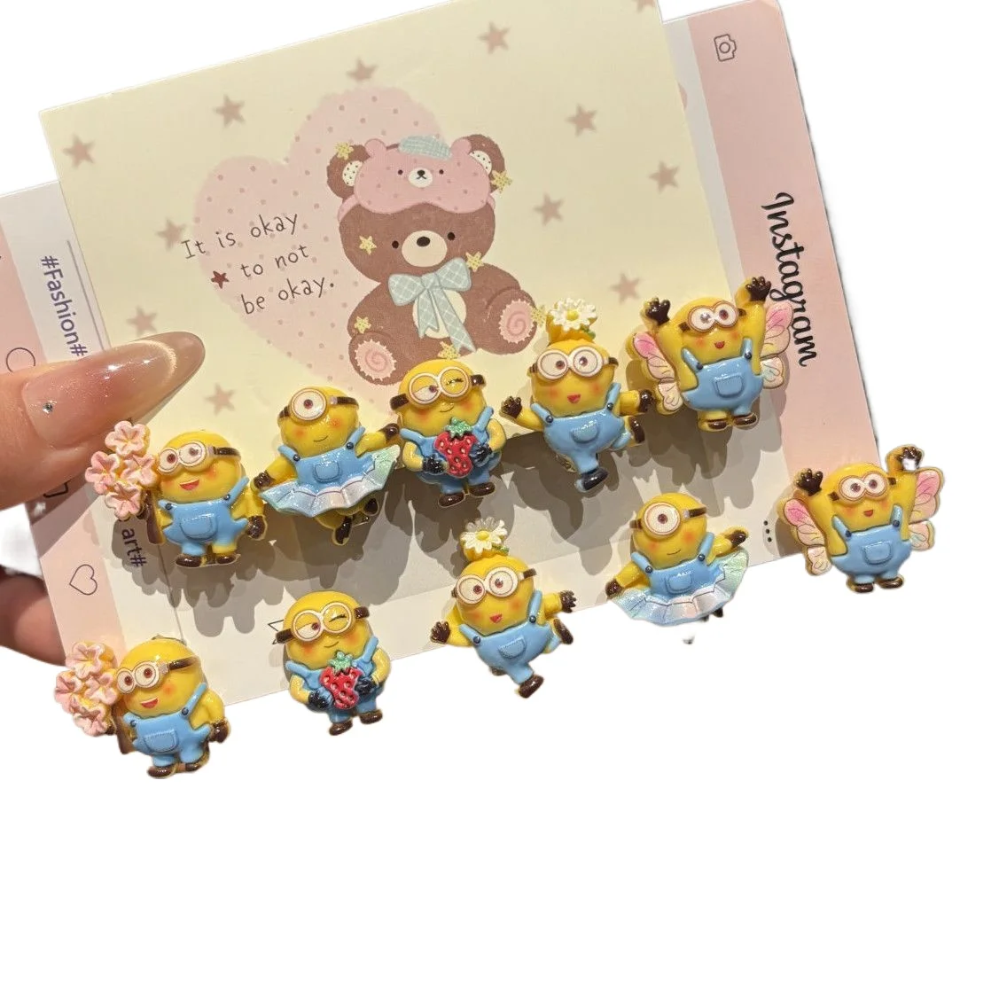 5pcs/10pcs Cute Resin Minions  - Resin Vat recension och pris