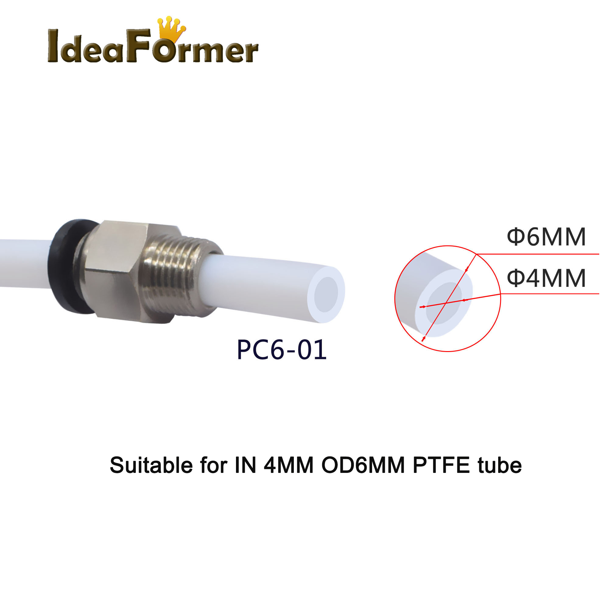 5pcs Quick Fitting PC4-01 PC6- - Filament 1.75 recension och pris