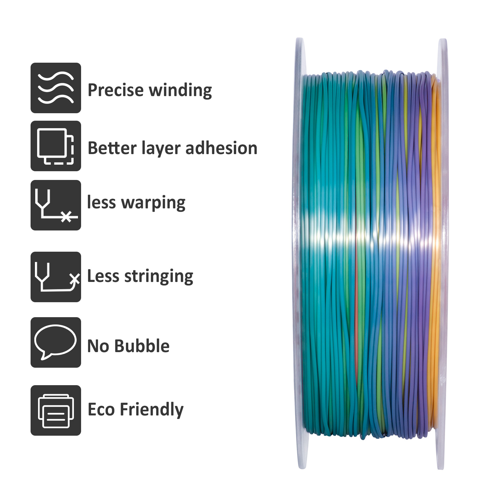 GEEETECH 5Kg 3D Silk PLA Filam - Filament 1.75 recension och pris