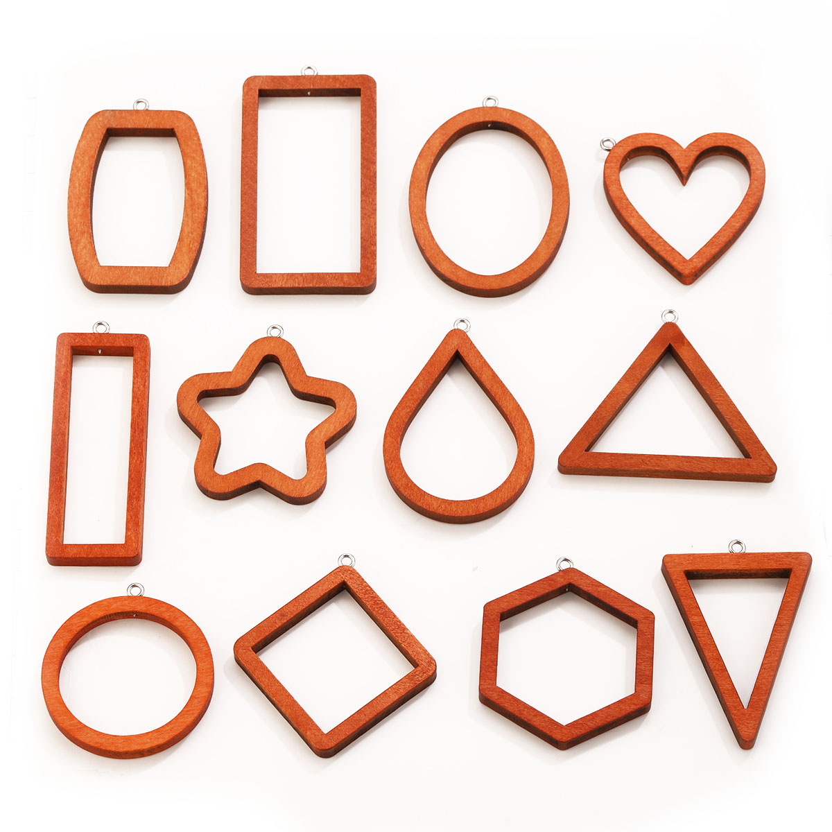 10PCS Triangle Rectangle Wood  - Uv Resin recension och pris
