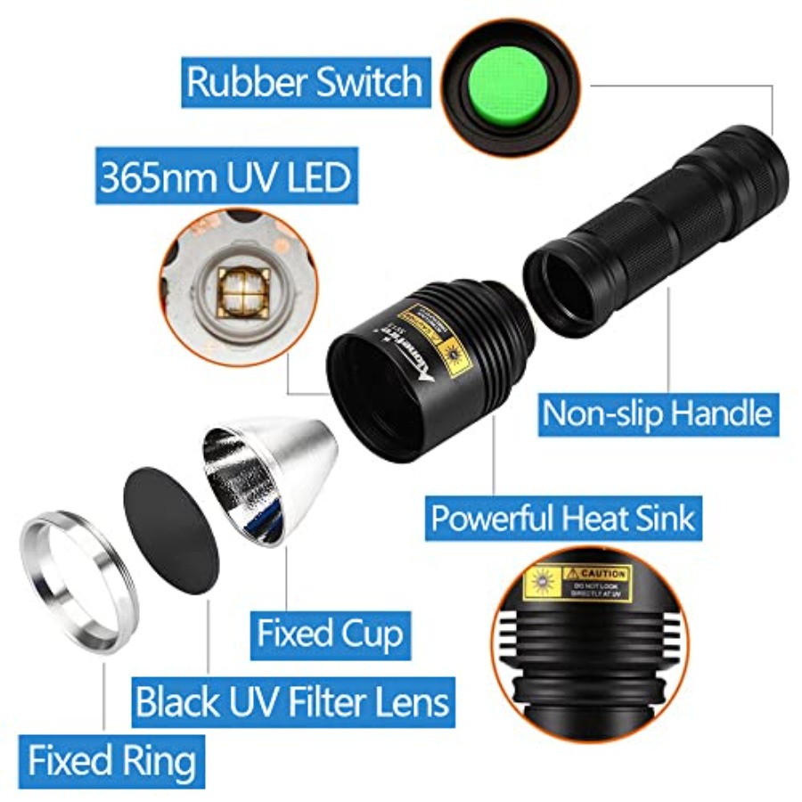 SV13 15W 365nm UV Flashlight R - Uv Resin recension och pris